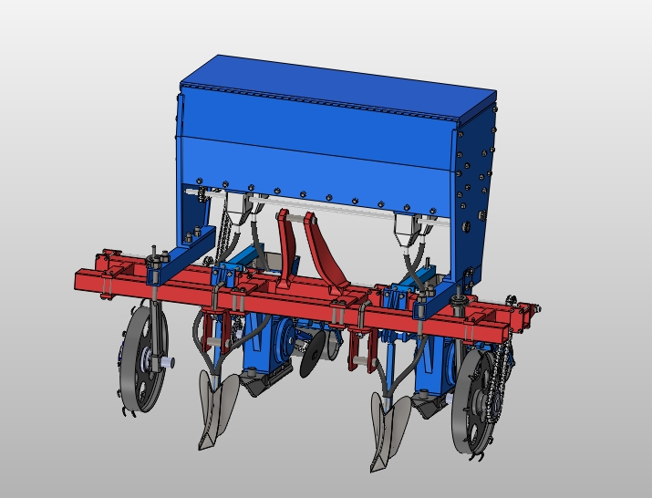 Q666-棉花播种机的设计【含SW三维图】