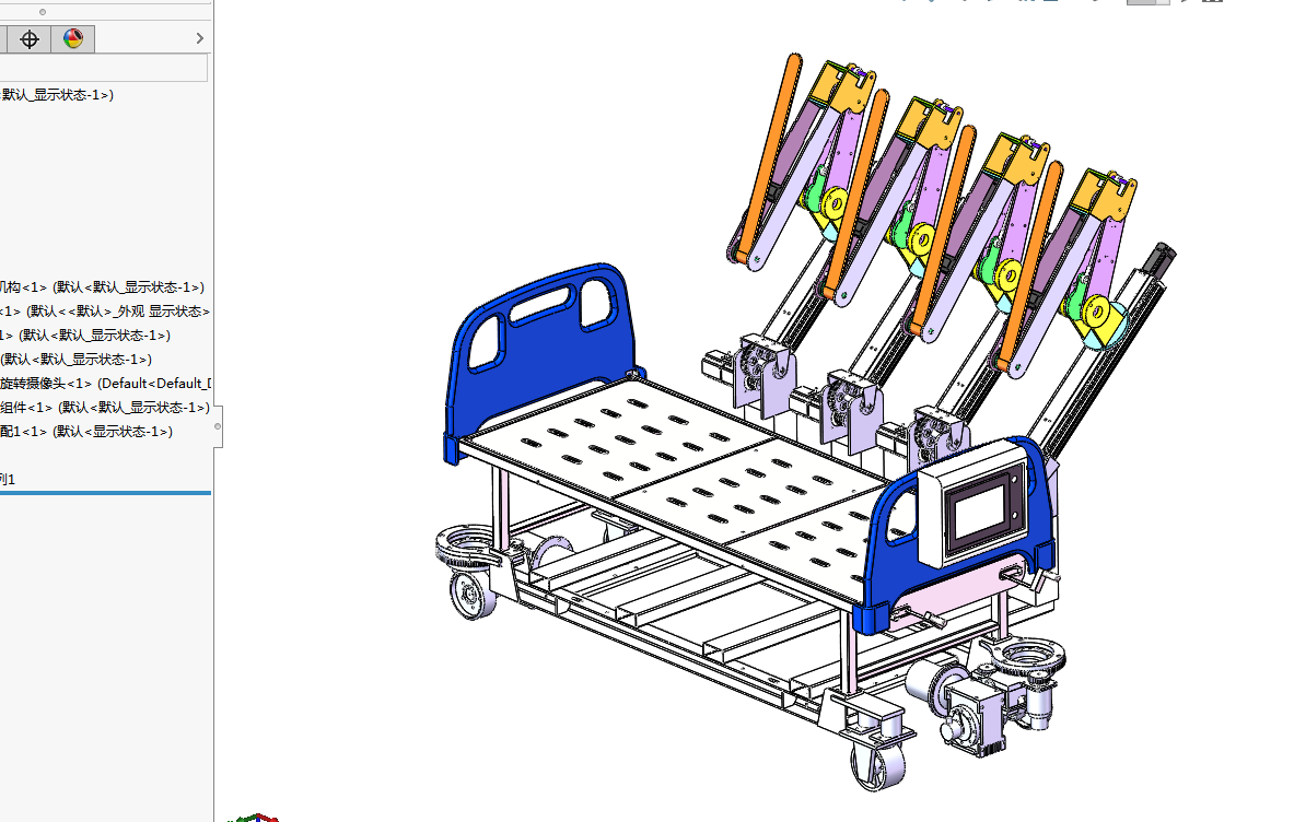 Q696-搬运病人机器人及其控制系统的设计【含SW三维图】