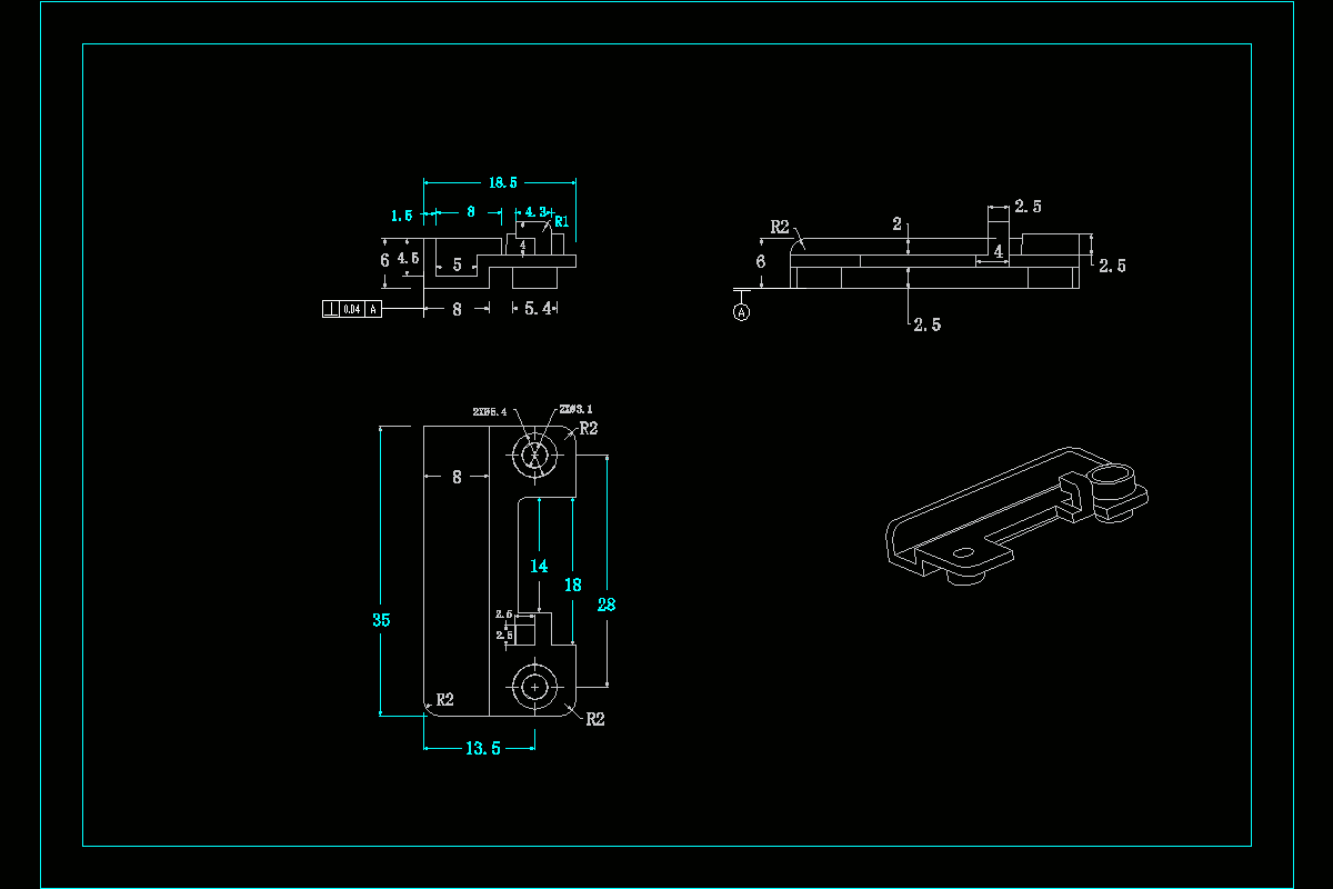 JJ9536-台式风扇装配板的注射模具设计
