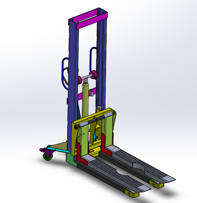 Q758-油桶搬运车设计【含SW三维图】