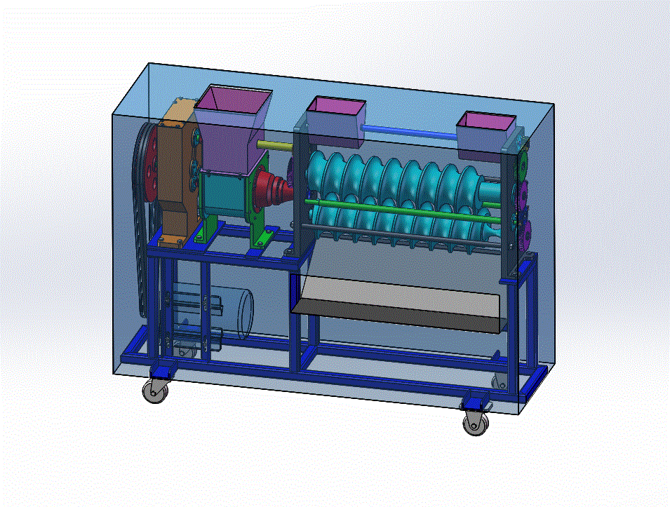 Q790-小型双螺旋辊馒头机设计【含SW三维图】