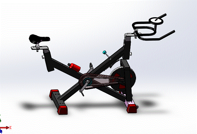 JJ9590-家用动感单车的设计及仿真【含SW三维图】