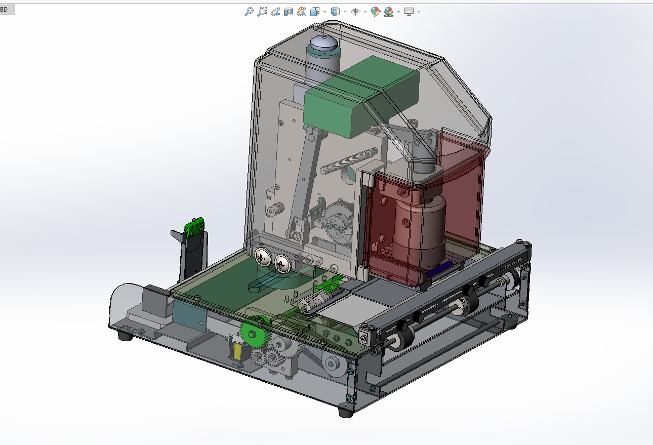 JJ9612-自动盖章机结构设计【含SW三维图】