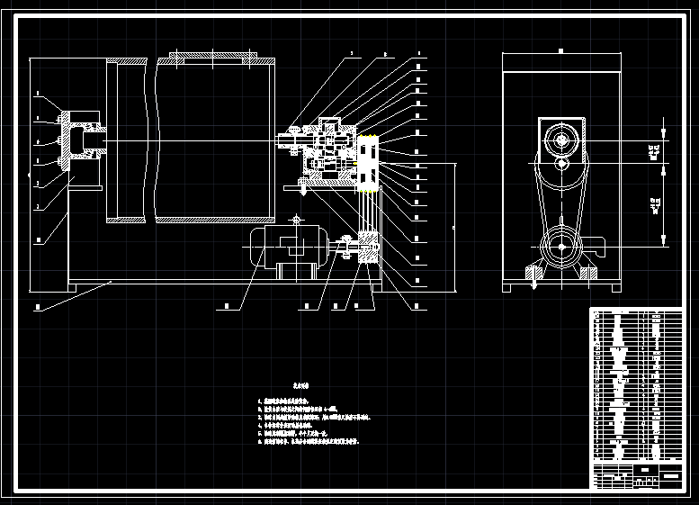 JJ9638-卧式滚筒球磨机设计