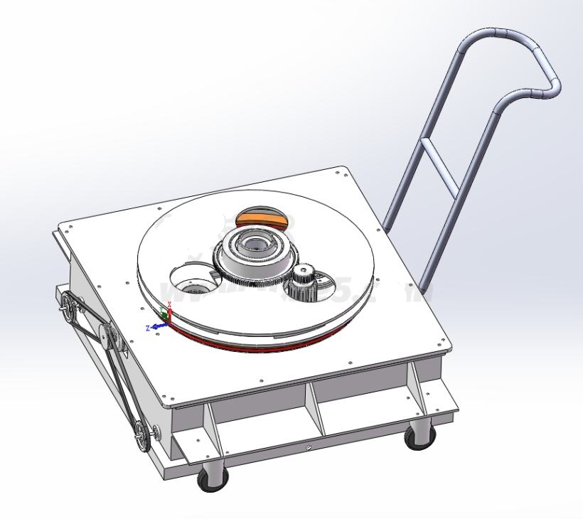 M1039-手推式自动洗地机的设计【含SW三维图】