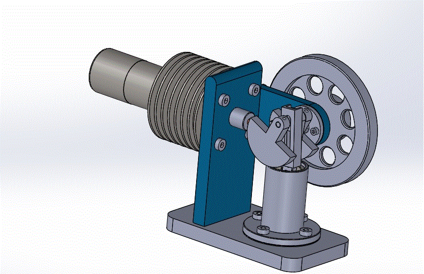 M1080-斯特林发动机结构设计【含SW三维图】