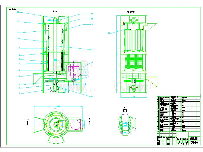 M1117-立式青核桃脱皮清洗机设计