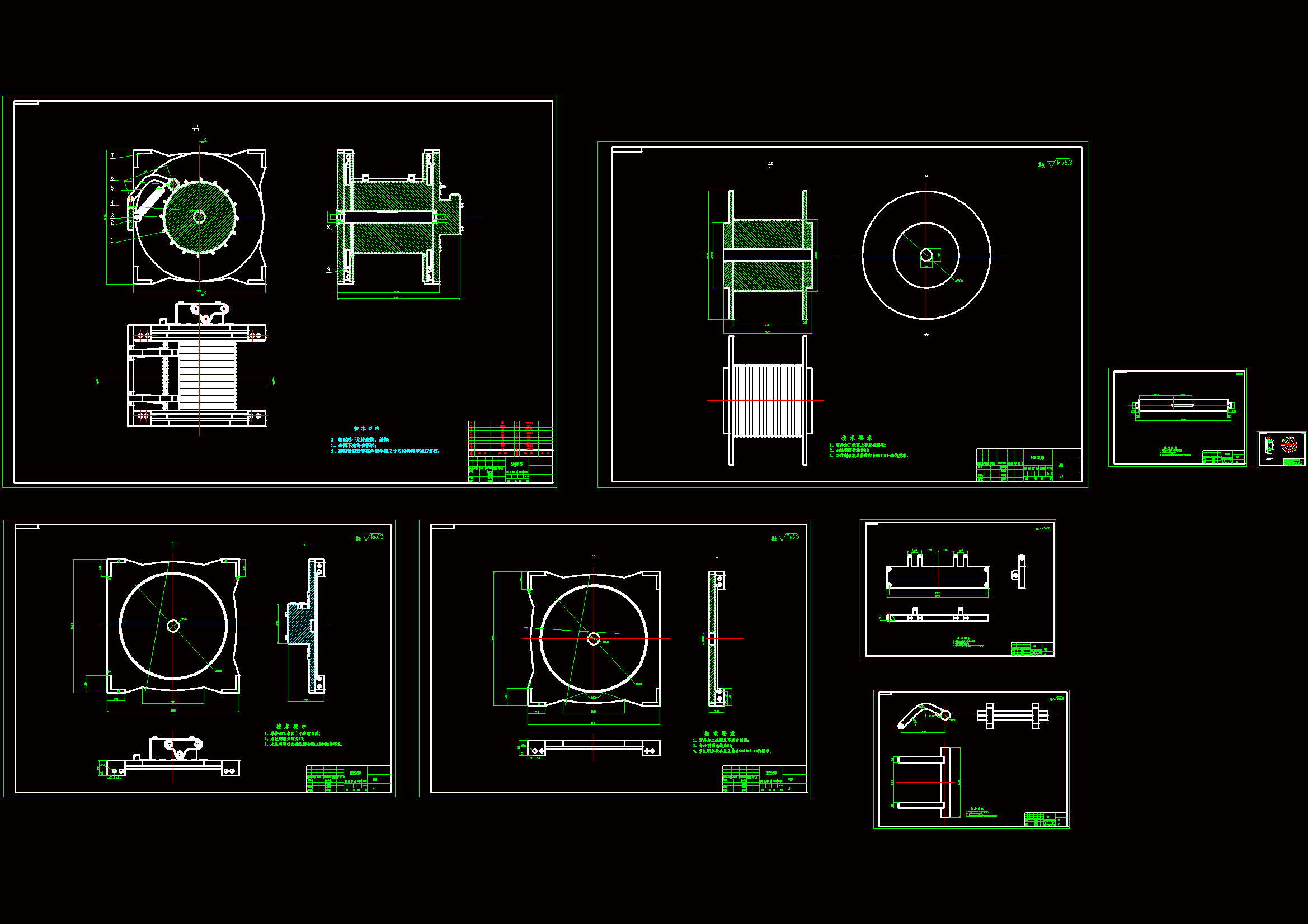 M1135-起重机压绳机构设计【含SW三维图】