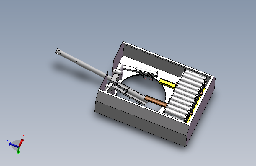 JJ9704-火炮供弹平台的设计及动画仿真【含SW三维图】