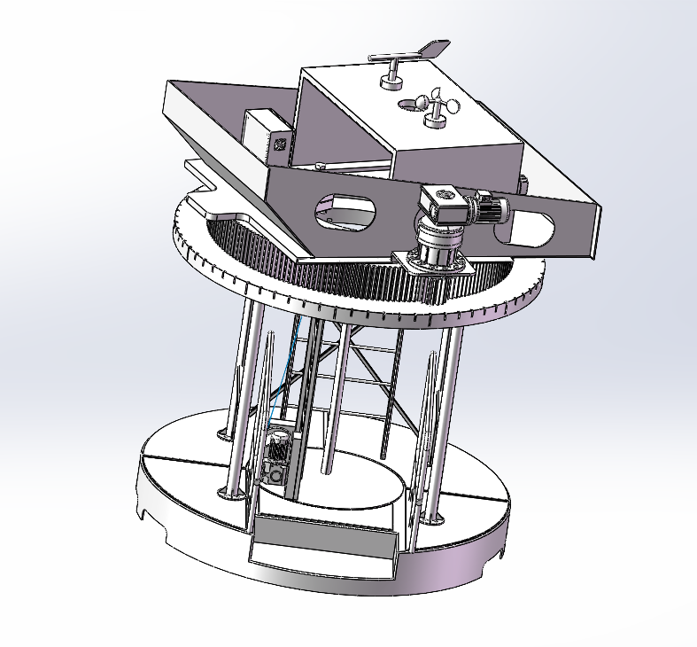 JJ9745-风电机组偏航系统模拟训练装置结构设计【含三维图】