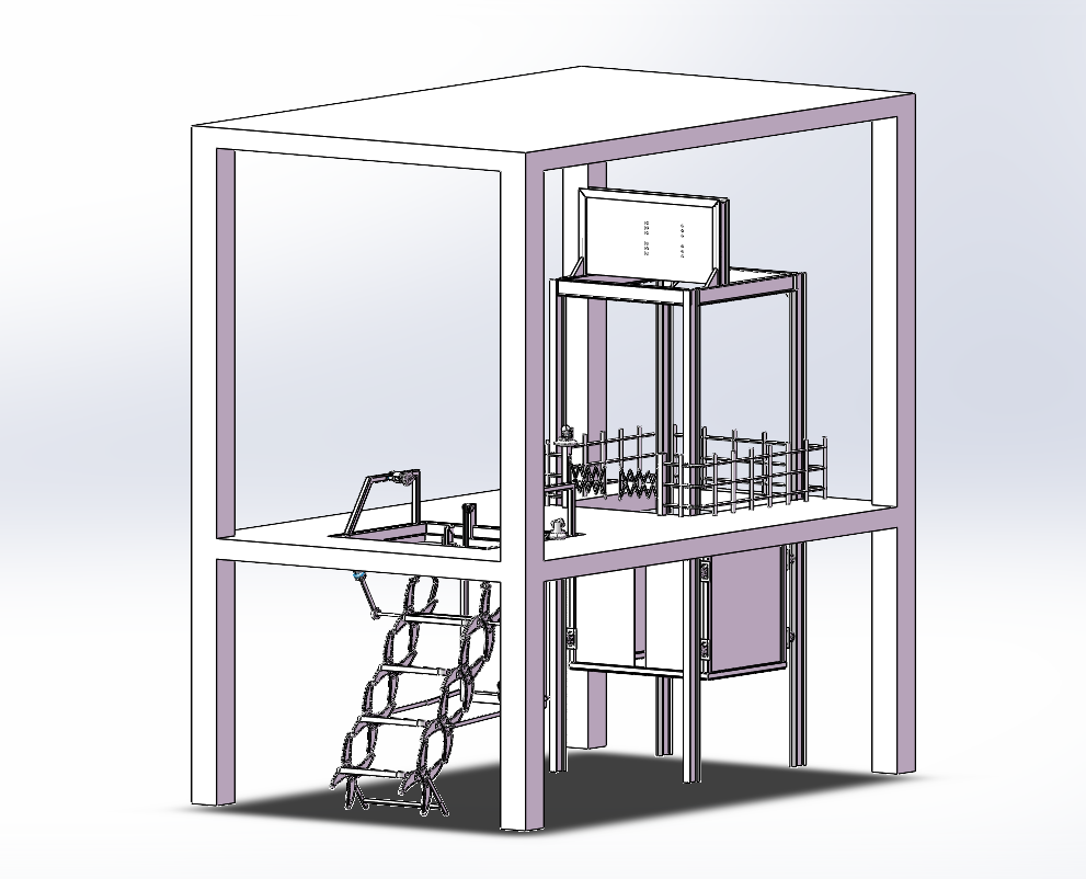 JJ9784-智能安全可升级伸缩楼梯设计【含三维图】