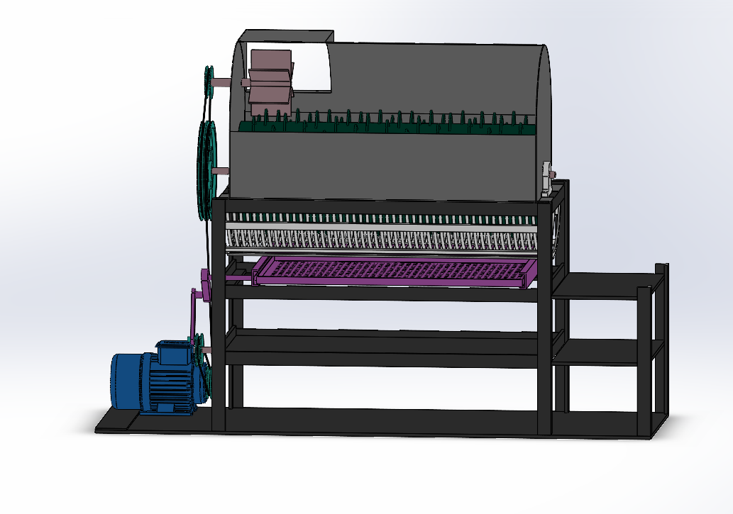 JJ9786-小麦脱粒机结构的设计【含SW三维图】