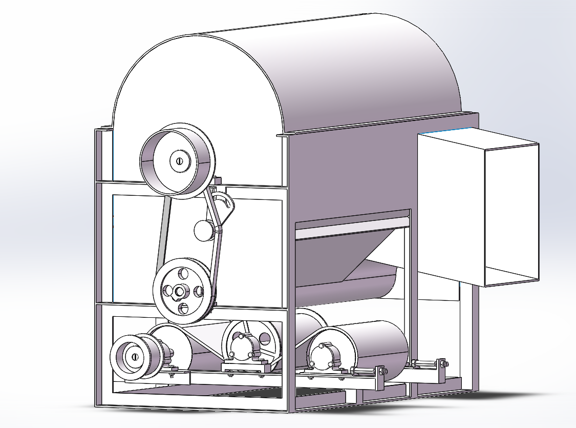 JJ9807-黍米脱粒机清选装置的设计与有限元分析【含三维图】