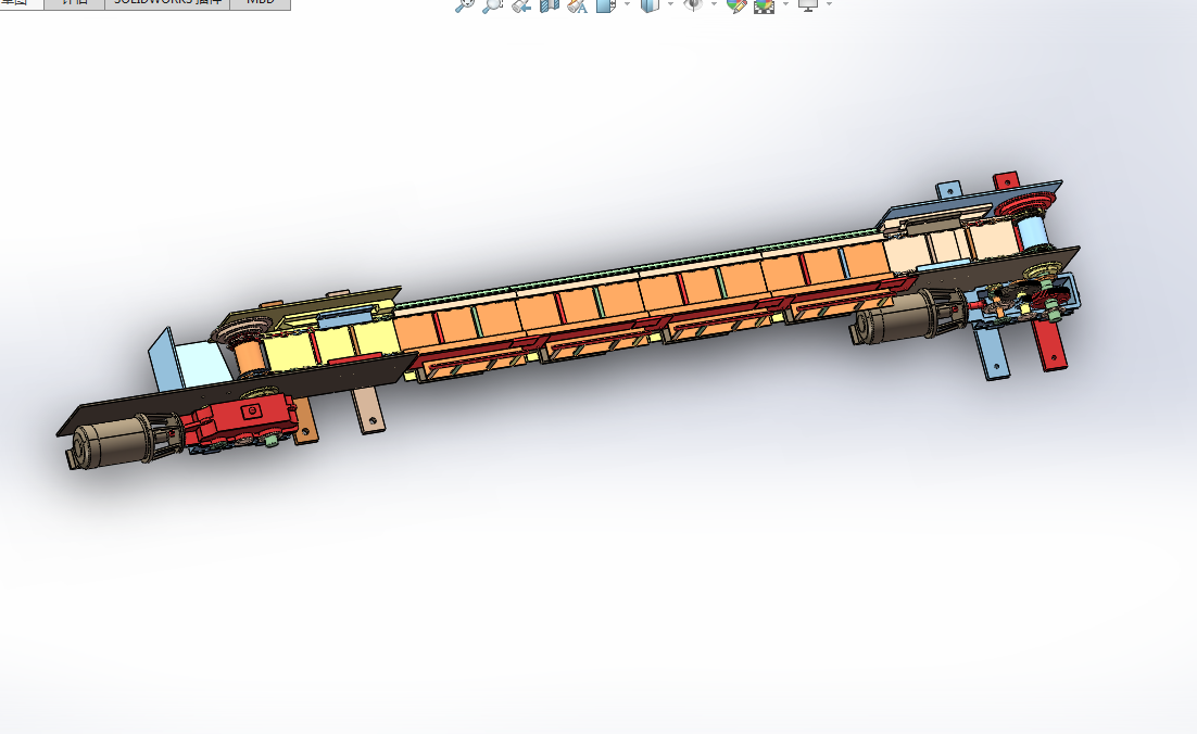 D031B-水平刮板输送机设计【含SW三维图】