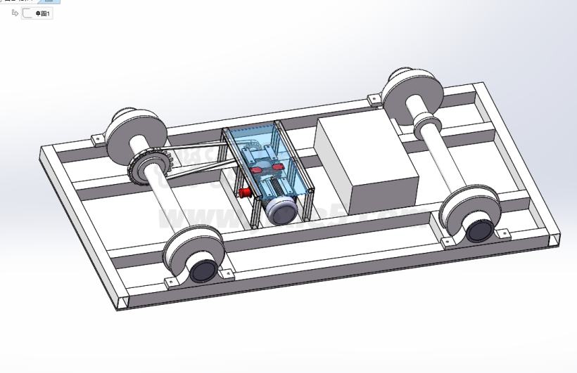 M1776-电动平车设计[含SW三维图]