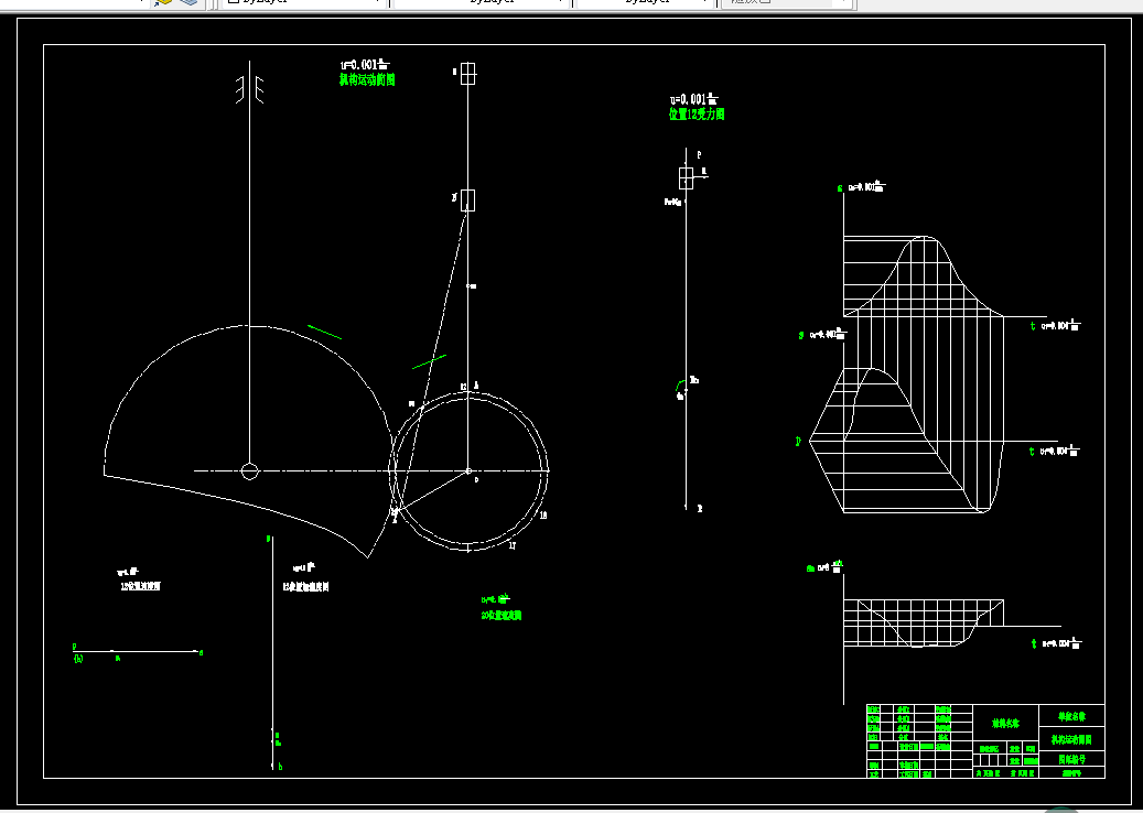 Q852-机械原理课程设计-单缸四冲程柴油机设计（位置12.20点）