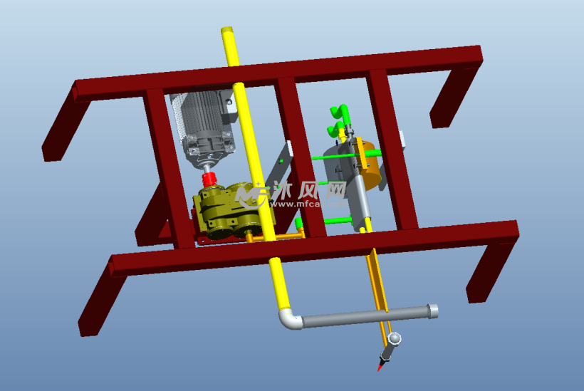 M2010-方坯连铸重型火焰事故割切割设计[含Proe三维图]
