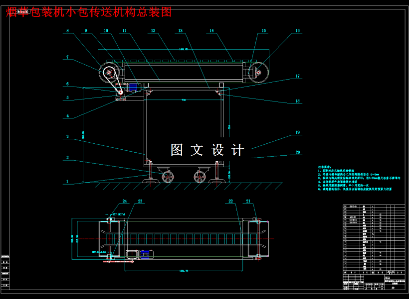 M2022-FOCKE烟草包装机小包传送机构设计