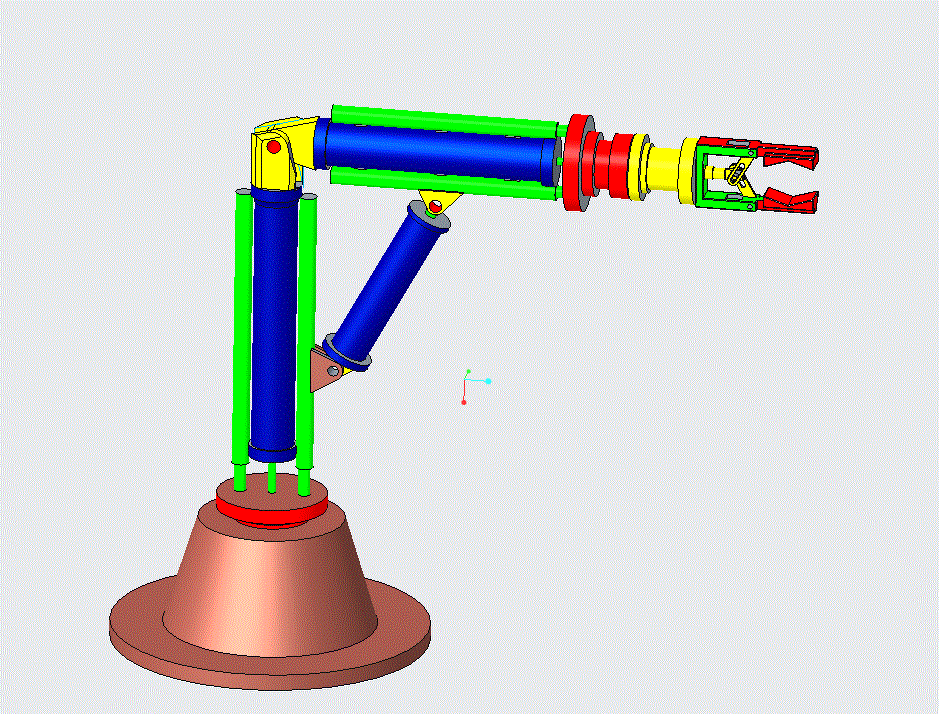 M2055-工业机械手的结构设计与分析-五自由度液压机械手[含Proe三维图]