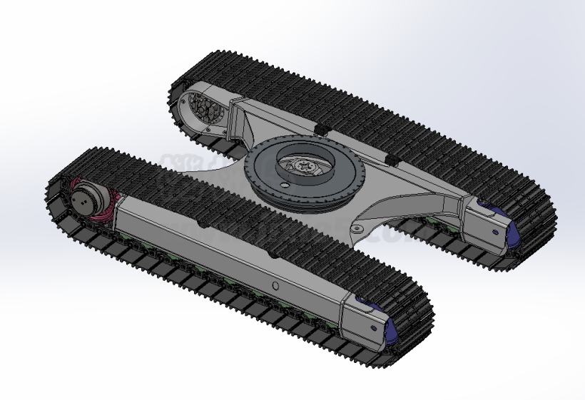 M2109-小型液压挖掘机行走部分设计[含SW三维图]
