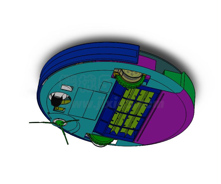 M2152-室内清洁车设计[含SW三维图]