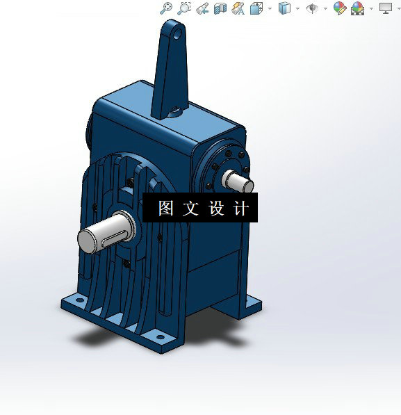 M1325-CDA200圆弧圆柱蜗杆减速器设计[含SW三维图]