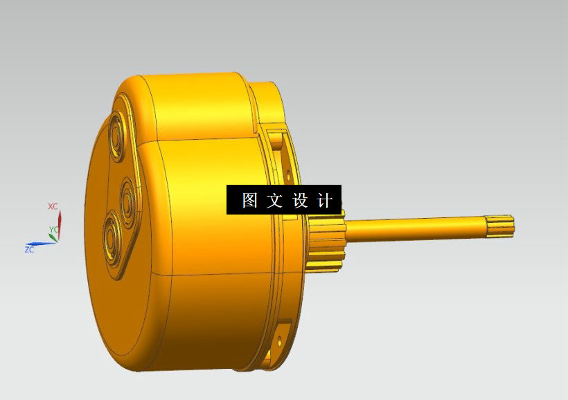 M1343-电动葫芦斜三级齿轮传动设计[含UG三维图]