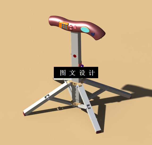 M1372-智能拐杖设计[含SW三维图]