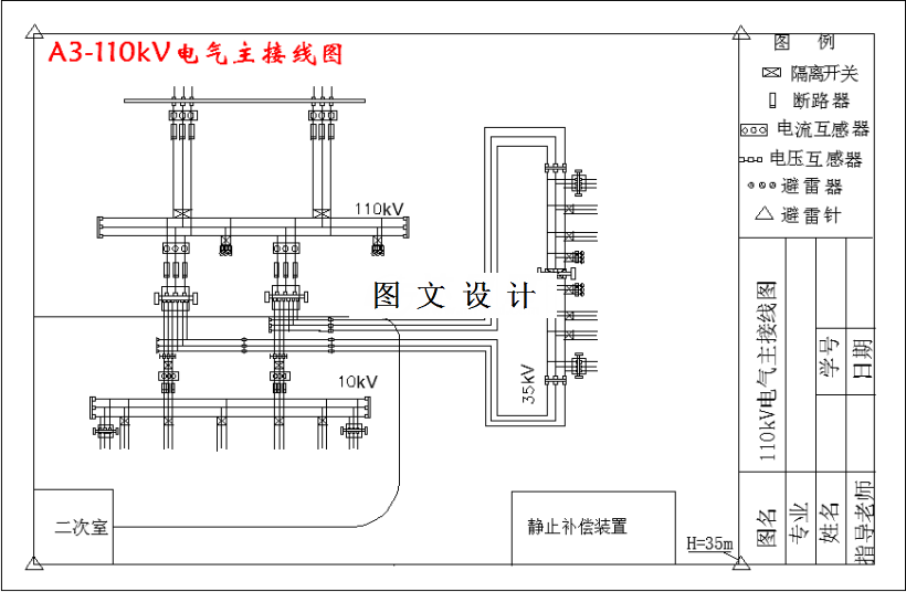 M3057-110kV变电站初步设计