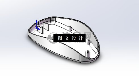 M3074-鼠标后盖注射模具设计[含SW三维图]