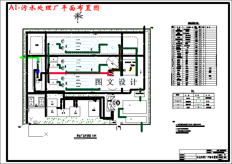 M3115-2.3万m3d污水处理厂排水工程设计