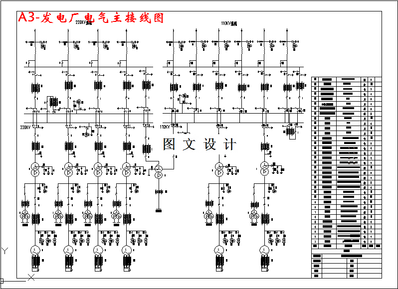 M3137-ZG2火力发电厂电气一次部分设计