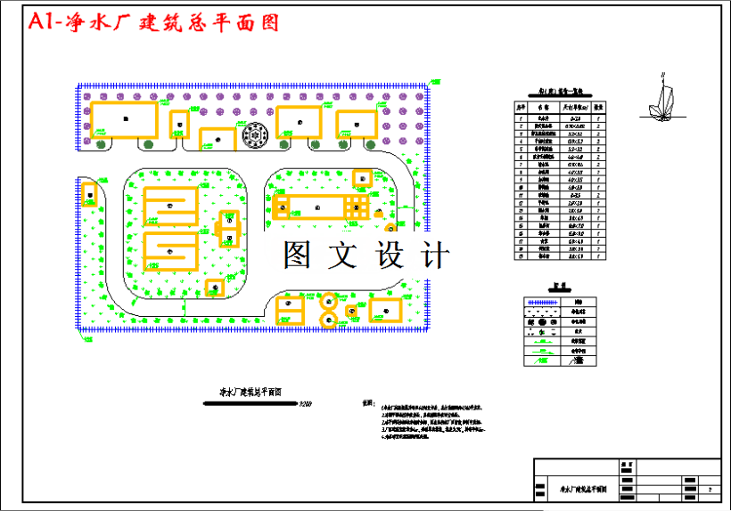 M3163-4000m3d集中供水工程设计