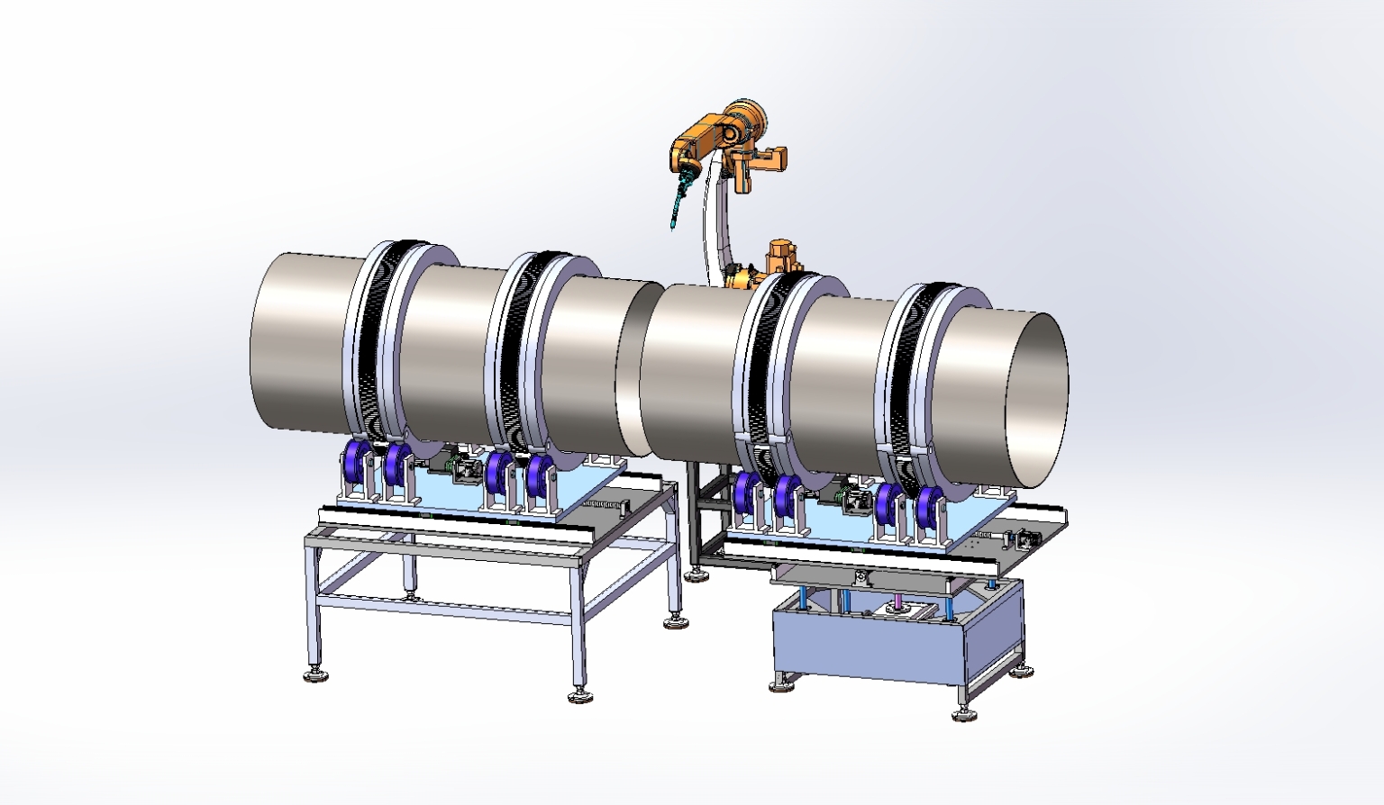 M6700-圆管焊接平台机械设计[含SW三维图]