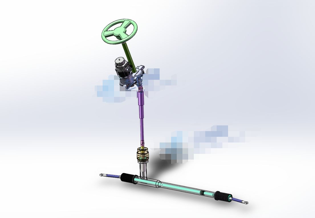 M6708-电动助力转向器机械设计[含SW三维图]