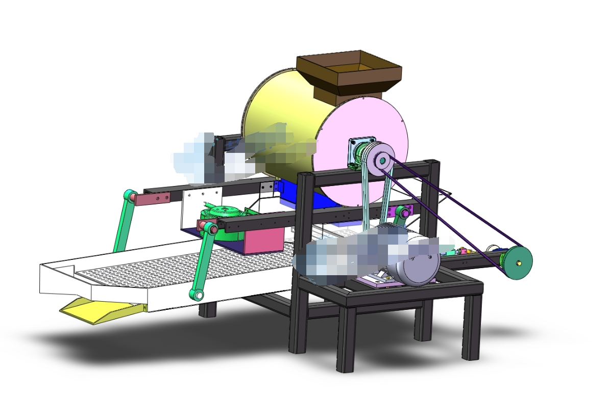 M6719-花生脱壳机机械结构设计[含SW三维图]