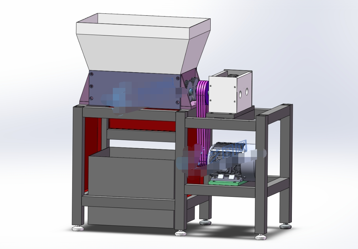 M6721-塑料粉碎机机械结构设计[含SW三维图]