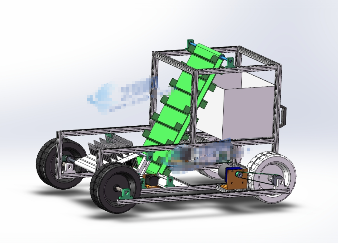 M6722-小型沙滩清理机机械设计[含SW三维图]