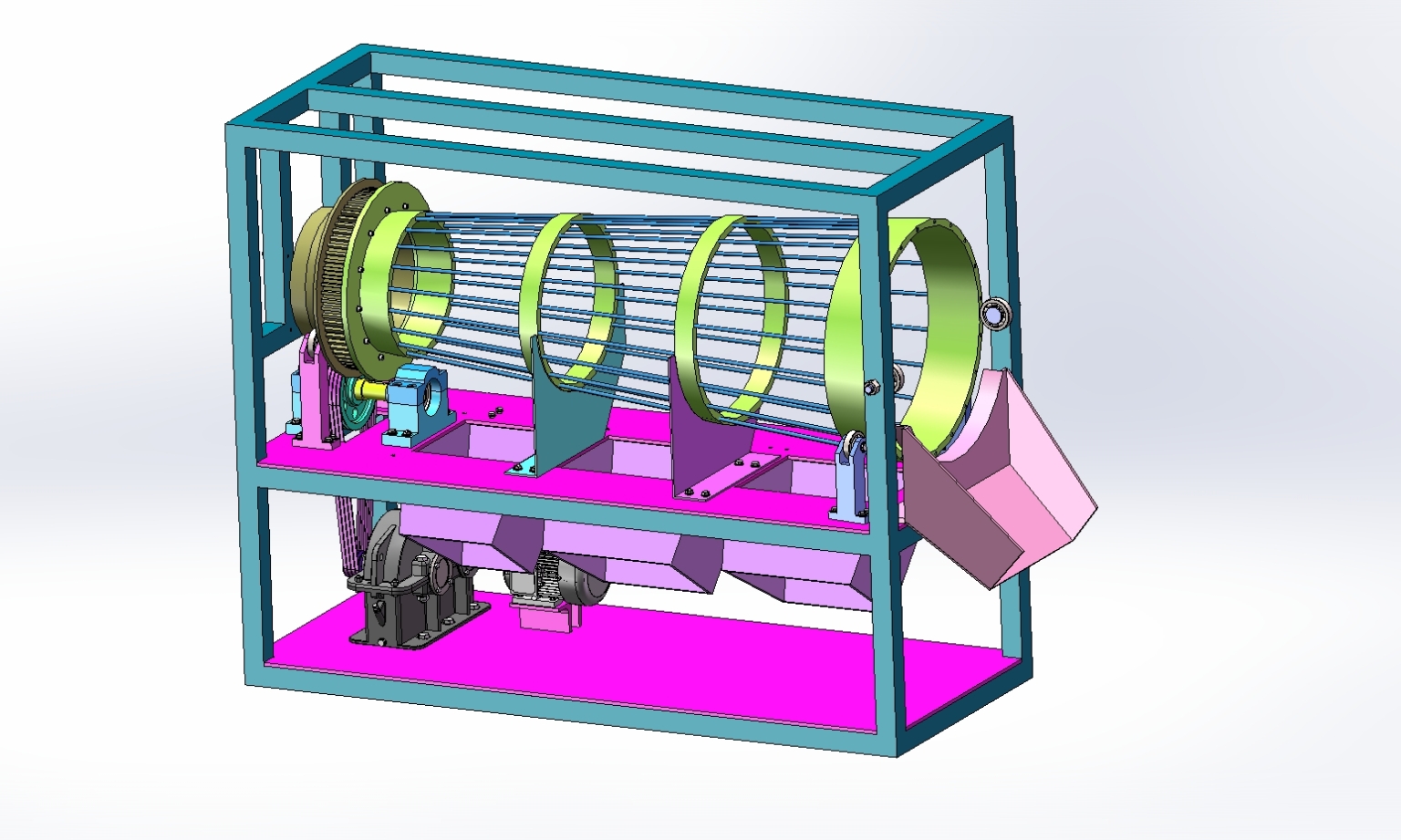 M6724-水果分拣机机械设计[含SW三维图]