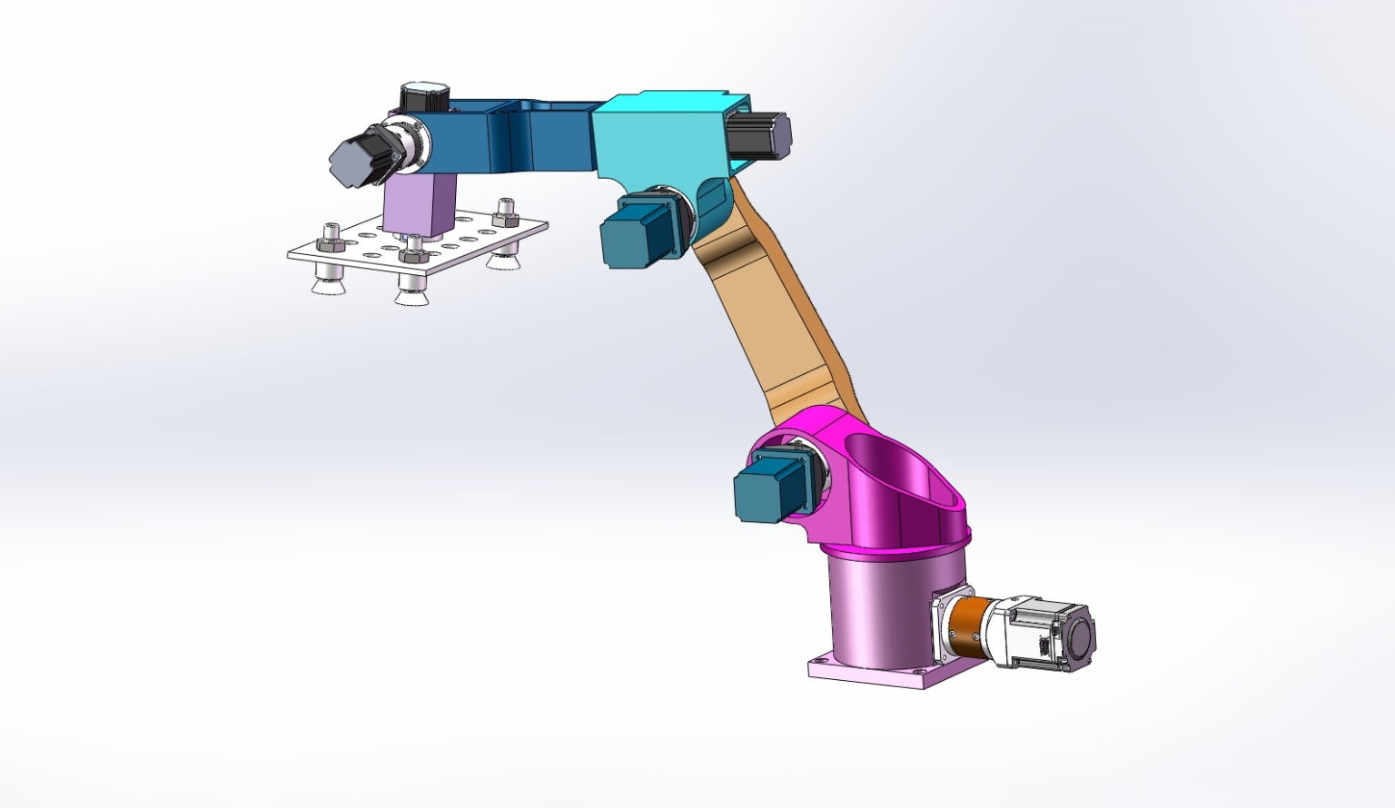 M6732-快递码垛机器人机械设计[含SW三维图]