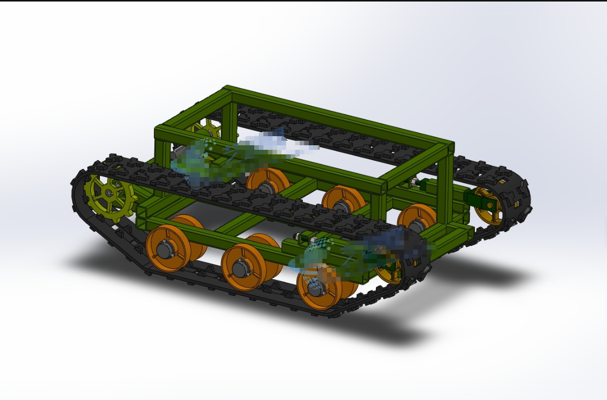 M6734-遥控电动履带车设计[含SW三维图]