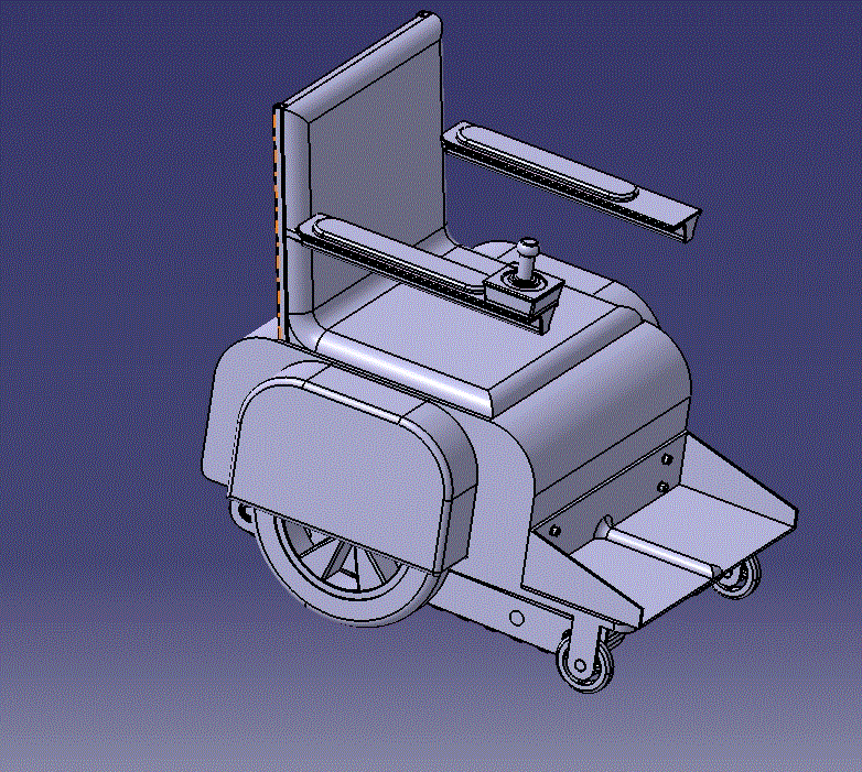 M6746-履带式爬楼梯电动轮椅设计[含Catia三维图]
