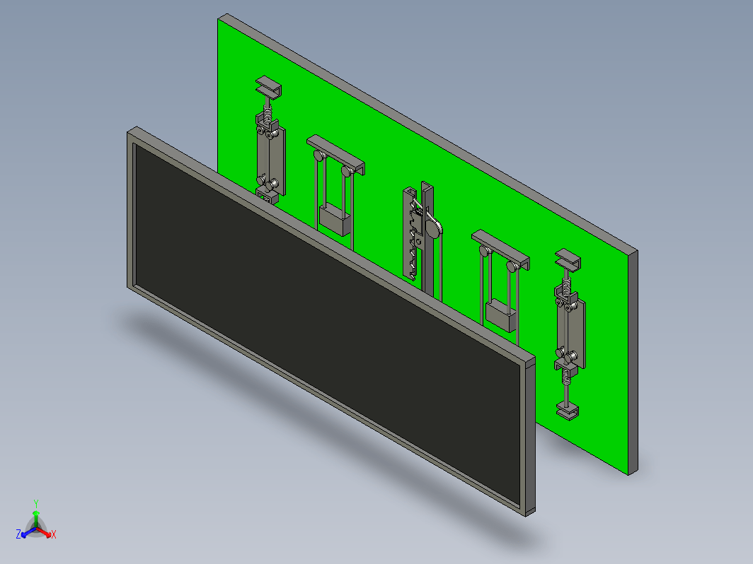 M7005-黑板升降装置设计[含Proe三维图]