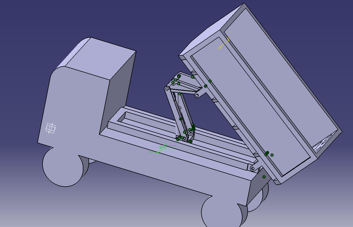 M7014-自卸汽车举升机构的设计[含Catia三维图]