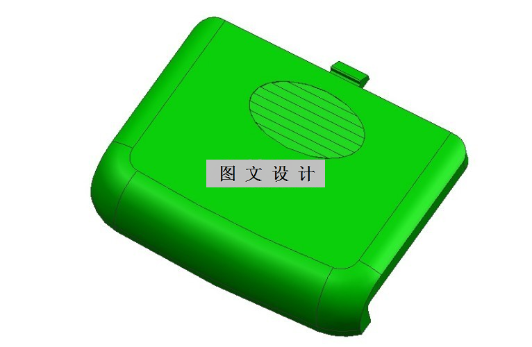 M7284-迷你小闹钟电池盖注塑模具设计[含Proe三维图]