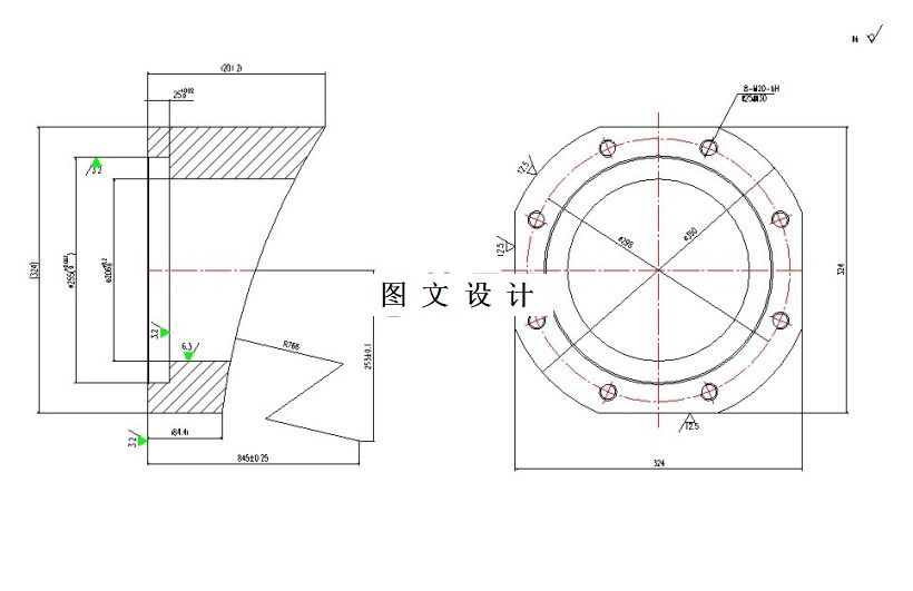 M7329-支撑座加工工艺及钻攻8XM20螺纹孔夹具设计【支承座】