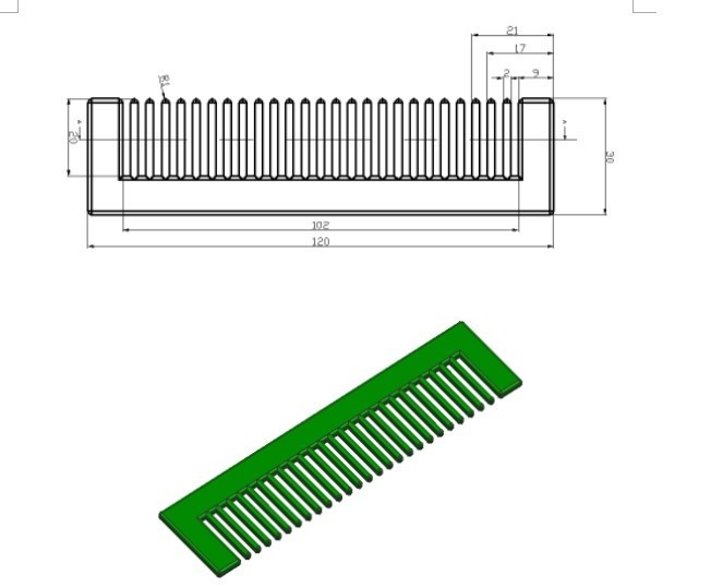 M7346-梳子塑料注塑模具设计[含UG三维图]