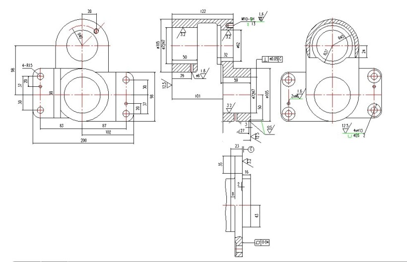 M7416-轴座零件加工工艺及车上端φ72H7孔夹具设计