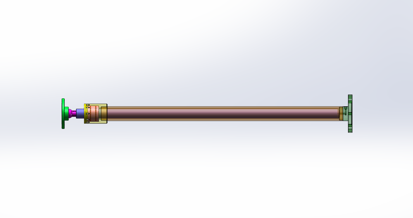 M7460-1吨液压电梯用柱塞液压缸设计[含SW三维图]