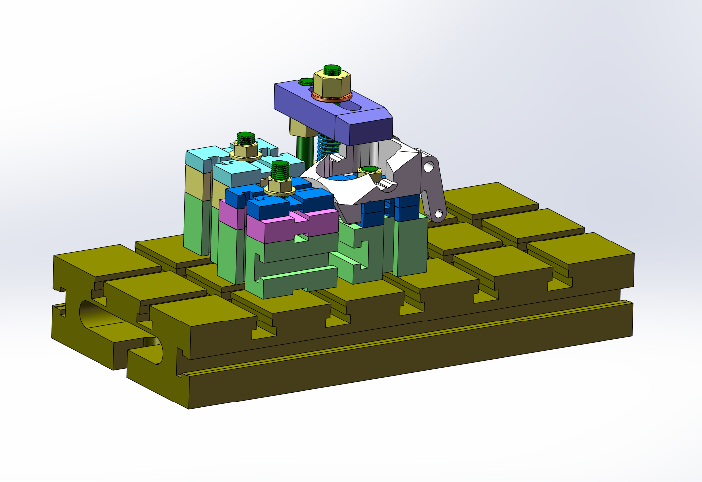 M7516-飞锤夹具设计[含SW三维图]